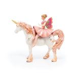 Figurine Ballerine sur sa licorne Papo en PVC, Collection Monde enchanté, jouet éducatif idéal pour enfants