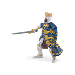 Roi Richard bleu Papo en PVC, Collection Médiéval, jouet éducatif idéal pour enfants et collectionneurs