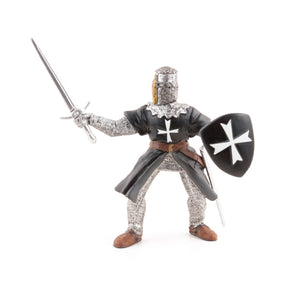 Chevalier hospitalier à l'épée Papo en PVC, Collection Médiéval, jouet éducatif idéal pour enfants et collectionneurs