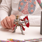 Chevalier griffon Papo en PVC, Collection Médiéval, jouet éducatif idéal pour enfants et collectionneurs