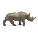 Figurine Rhinocéros noir Papo en PVC, thème savane, Collection Animaux sauvages, jouet éducatif idéal pour enfants et collectionneurs
