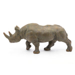 Figurine Rhinocéros noir Papo en PVC, thème savane, Collection Animaux sauvages, jouet éducatif idéal pour enfants et collectionneurs