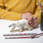 Figurine Ours polaire Papo en PVC, Collection Animaux sauvages, jouet éducatif idéal pour enfants et collectionneurs