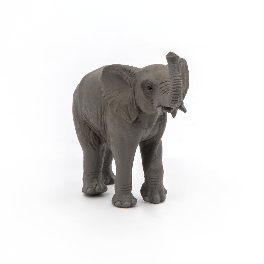 Figurine Jeune éléphant Papo en PVC, thème savane, Collection Animaux sauvages, jouet éducatif idéal pour enfants et collectionneurs
