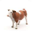 Figurine Taureau simmental Papo en PVC, Collection Vie à la ferme, jouet éducatif idéal pour enfants et collectionneurs