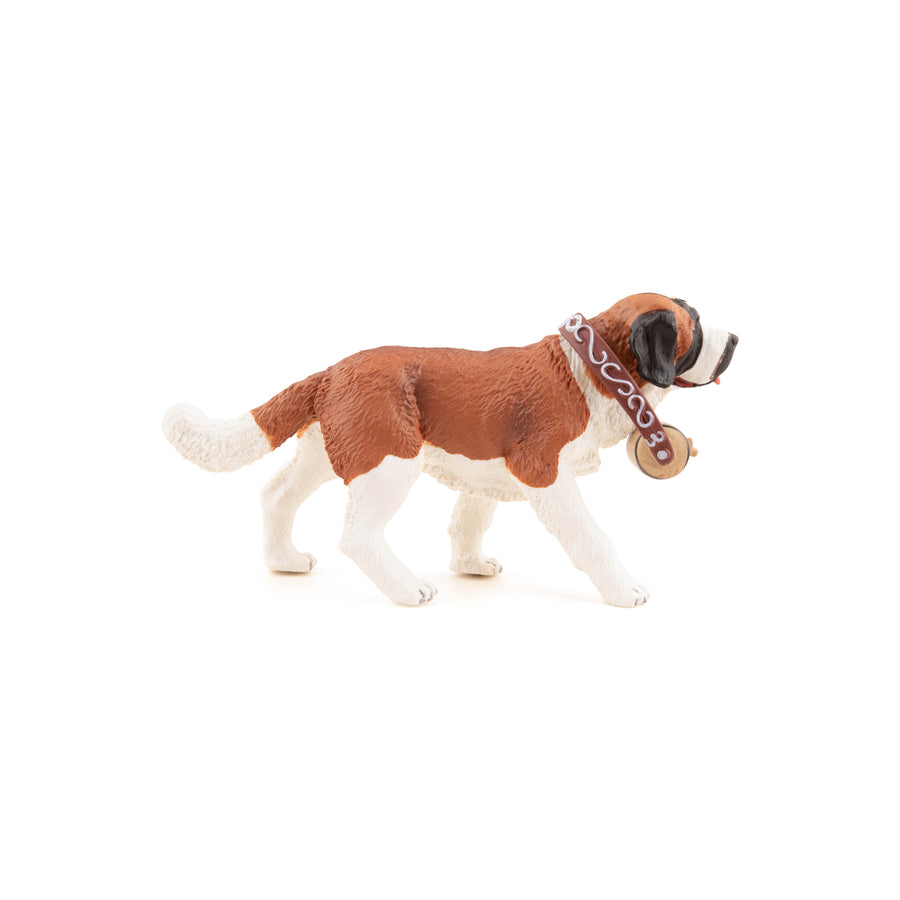 Figurine Saint-Bernard Papo en PVC, Collection chiens et chats, jouet éducatif idéal pour enfants et collectionneurs