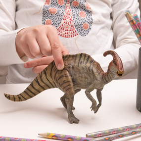Parasaurolophus Papo en PVC, Collection Dinosaures, jouet éducatif idéal pour enfants et collectionneurs
