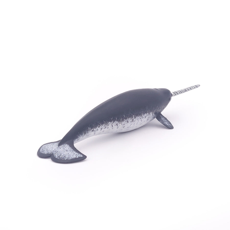 Figurine Narval Papo en PVC, Collection animaux marins, jouet éducatif idéal pour enfants et collectionneurs