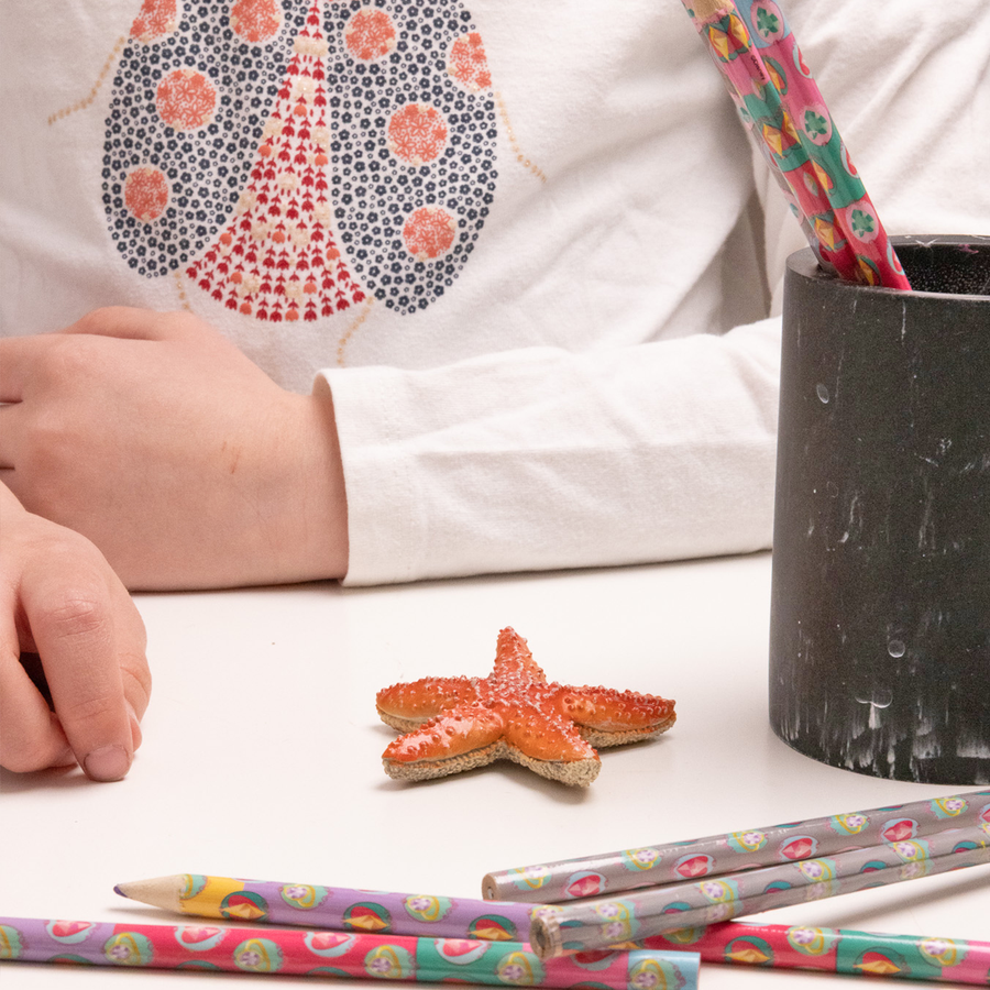 Etoile de mer Papo en PVC, Collection animaux marins, jouet éducatif idéal pour enfants et collectionneurs